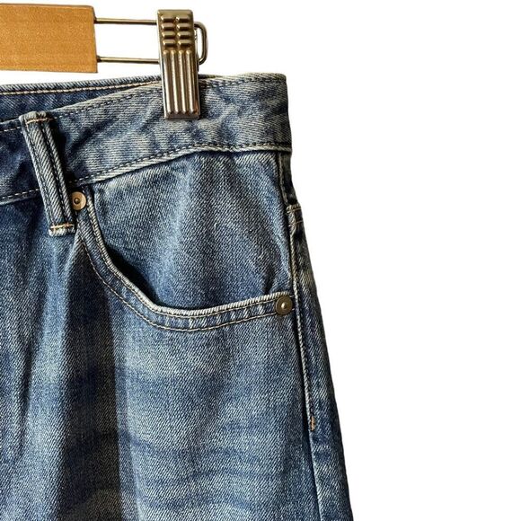 Banana Republic Premium Denim Mid Rise Relaxed Straight Jeans Size 28 - Picture 2 of 10